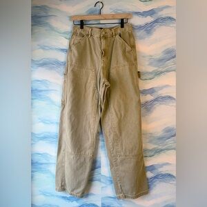 RSQ Men's Unisex Utility Tan Straight Leg Relaxed Fit Jeans 30x32